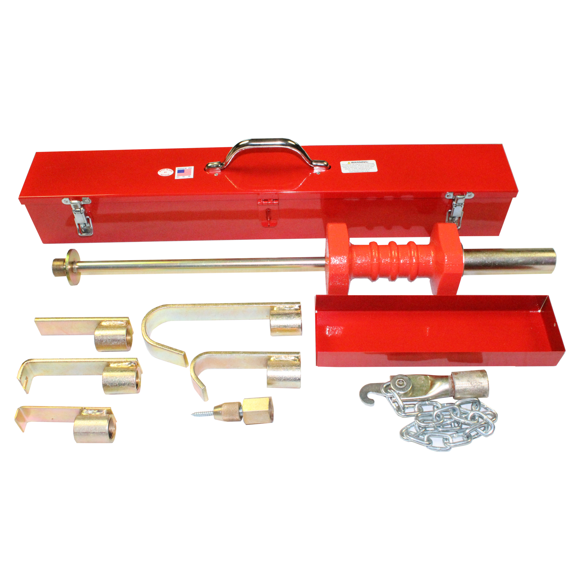 Keysco Knocker Sr Dent Puller Set — 12 lb dent puller kit for autobody repair, Heat-Treated Attachments, Model# 77081